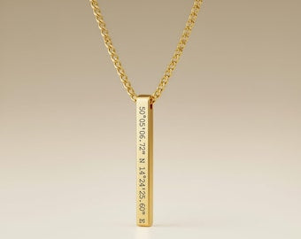 Cross Bar Pendant Necklace