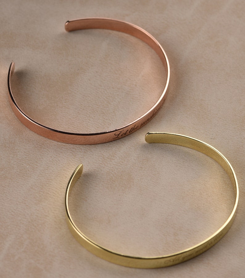 personalized custom engraved Cuff bracelet