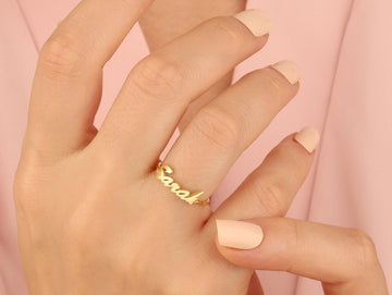 Personalized Name Ring