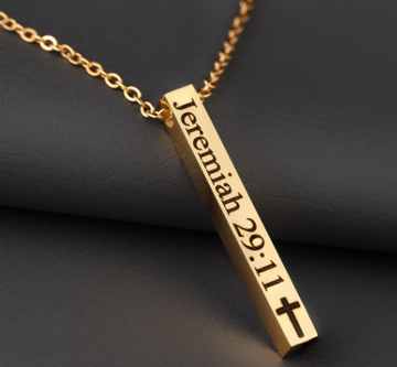 Cross Bar Pendant Necklace